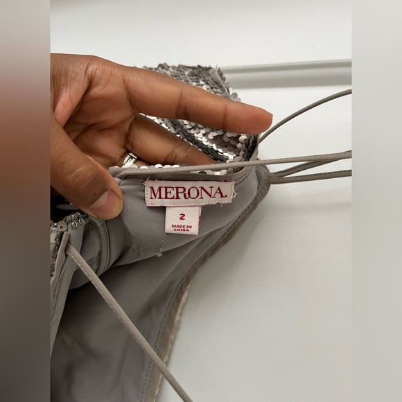 Merona sequin shift dress! Size 2 worn once! Fully lined and amazing quality 🤍 - Picture 4 of 5